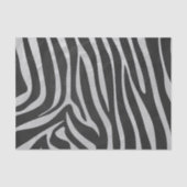 Papier Mousseline Zebra noir et gris clair (Recto)