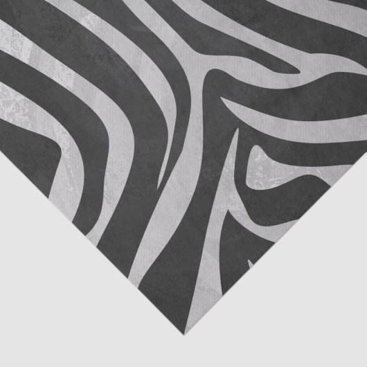 Papier Mousseline Zebra noir et gris clair (Détail)