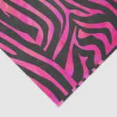 Papier Mousseline Zebra noir et rose chaud (Détail)