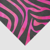 Papier Mousseline Zebra noir et rose chaud (Détail)