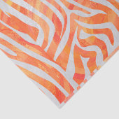 Papier Mousseline Zebra Orange and White Print (Détail)