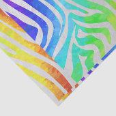 Papier Mousseline Zebra Rainbow et White Print (Détail)