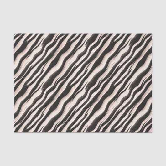 Papier Mousseline Zebra raye une texture transparente + vos idées (Recto)