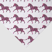 Papier Mousseline Zebra Silhouette noir et rose chaud (Détail)