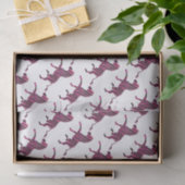 Papier Mousseline Zebra Silhouette noir et rose chaud (Cadeau)