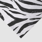 Papier Mousseline Zebra Stripes Poster de animal Découpage Tissu (Détail)