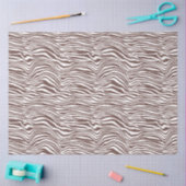 Papier Mousseline Zebra, un animal Brown (Artisanat)