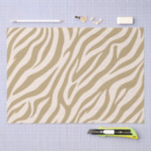 Papier Mousseline Zèbre - Beige-Imprimé (Artisanat)