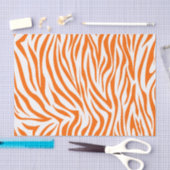 Papier Mousseline Zèbre de safari de mandarine (Artisanat)