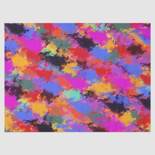 Papier Mousseline Zèbre peint (Recto)