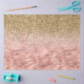 Papier Mousseline Zèbre rose chic Imprimer Glitz (Artisanat)