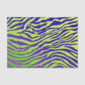 Papier Mousseline Zèbre vert (Recto)