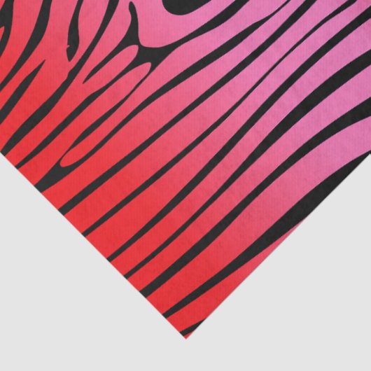 Papier Mousseline Zesty Zebra Red (Détail)