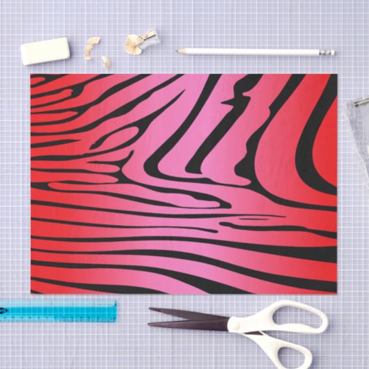Papier Mousseline Zesty Zebra Red (Artisanat)