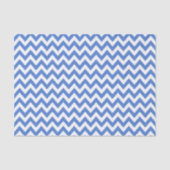 Papier Mousseline ZigZag bleu / Motif Chevron (Recto)