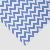 Papier Mousseline ZigZag bleu / Motif Chevron (Détail)