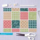 Papier Mousseline Zigzag, Chevron, En vichy, Pois, Patchwork (Artisanat)