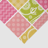 Papier Mousseline Zigzag, Chevron, Pois, En vichy, Patchwork (Détail)