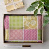 Papier Mousseline Zigzag, Chevron, Pois, En vichy, Patchwork (Cadeau)