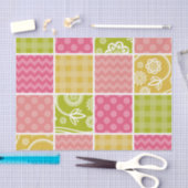 Papier Mousseline Zigzag, Chevron, Pois, En vichy, Patchwork (Artisanat)
