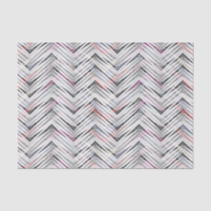 Papier Mousseline Zigzag, géométrique, gris, lilas, rose, noir, band