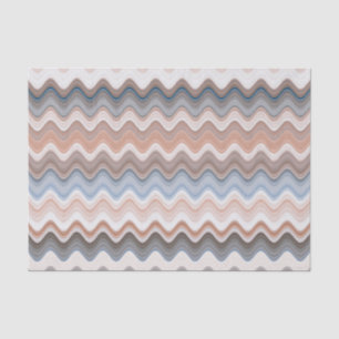 Papier Mousseline Zigzag Multicolor Motif
