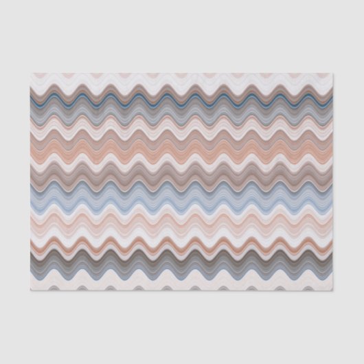 Papier Mousseline Zigzag Multicolor Motif (Recto)