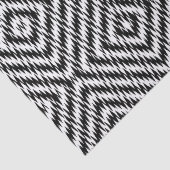 Papier Mousseline Zigzag noir et blanc (Détail)