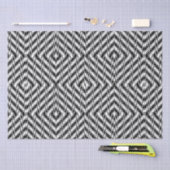 Papier Mousseline Zigzag noir et blanc (Artisanat)