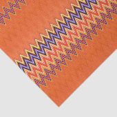 Papier Mousseline Zigzag Orange (Détail)