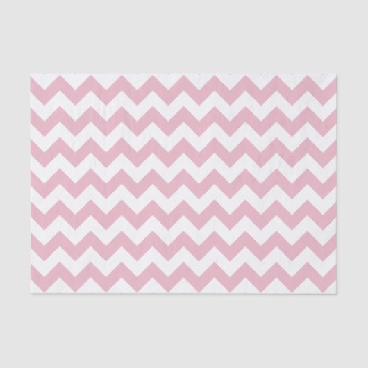 Papier Mousseline Zigzag rose, Chevron rose, Motif géométrique (Recto)