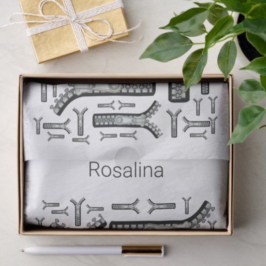 Papier Mousseline Zippers en papier de tissus (Cadeau)