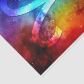 Papier Mousseline Zodiac : Aries Rainbow Space (Détail)