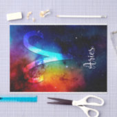 Papier Mousseline Zodiac : Aries Rainbow Space (Artisanat)