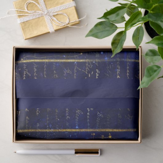 Papier Mousseline Zodiac Constellations Galaxy (Cadeau)