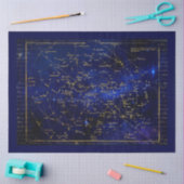 Papier Mousseline Zodiac Constellations Galaxy (Artisanat)