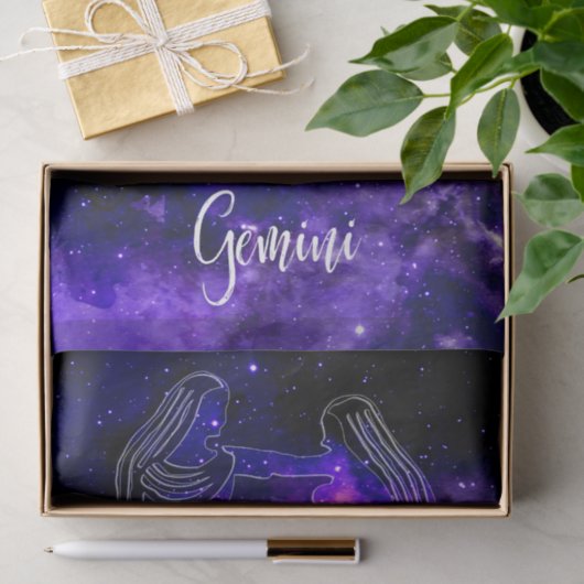 Papier Mousseline Zodiac : Gemini (Cadeau)