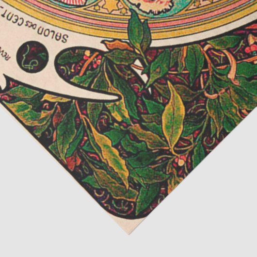 Papier Mousseline Zodiac, Mucha (Détail)