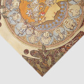 Papier Mousseline Zodiac par Alphonse Mucha Tissue Paper (Détail)