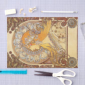Papier Mousseline Zodiac par Alphonse Mucha Tissue Paper (Artisanat)