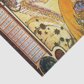 Papier Mousseline Zodiaque 1896 d'Alfons Mucha (Détail)