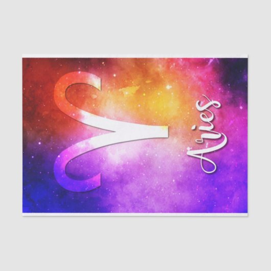 Papier Mousseline Zodiaque : Sucrerie de l'espace de Bélier (Recto)