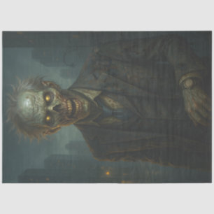 Papier Mousseline Zombie à Foggy City Halloween gothique