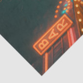 Papier Mousseline Zombie Neon | Halloween gothique et mort-vivant (Détail)