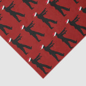 Papier Mousseline Zombie Noël Funky Red Holiday (Détail)