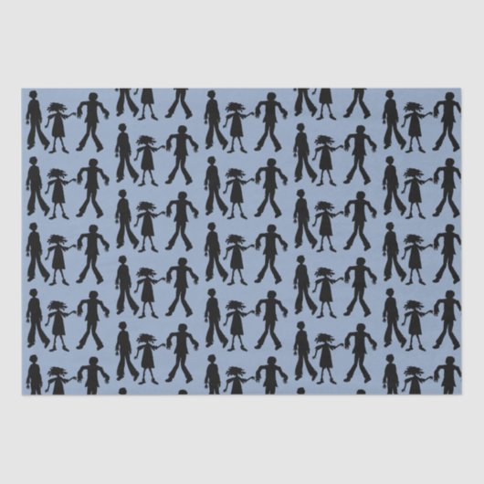 Papier Mousseline Zombies Patterned Walking Dead (Recto)