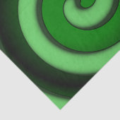 Papier Mousseline Zone de spirale verte (Détail)