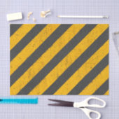 Papier Mousseline Zone noire et jaune de construction (Artisanat)