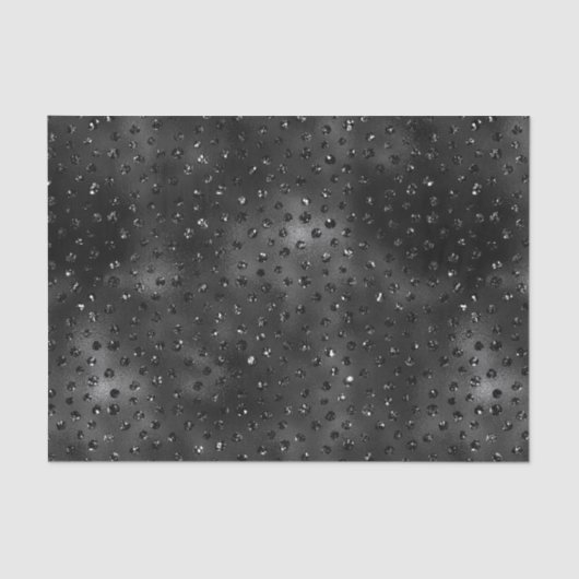 Papier Mousseline Zones de Cheetah Parties scintillant Black Faux (Recto)