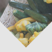 Papier Mousseline Zucchini Squash Gourd Légumes Découpage (Détail)